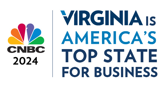 CNBC 2024 logo for America's top state for business